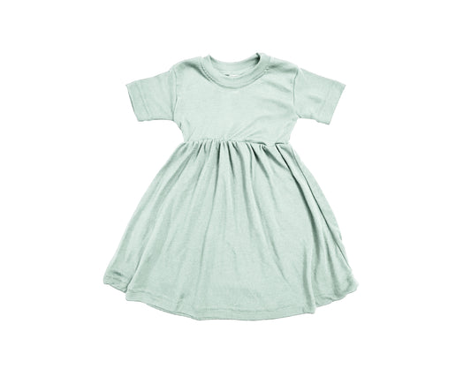 Baby / Toddler / Kids Merino /Silk Wool Twirl Dress | Mint