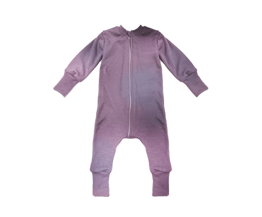 Merino Wool Zippered Sleeper | Moon Mist