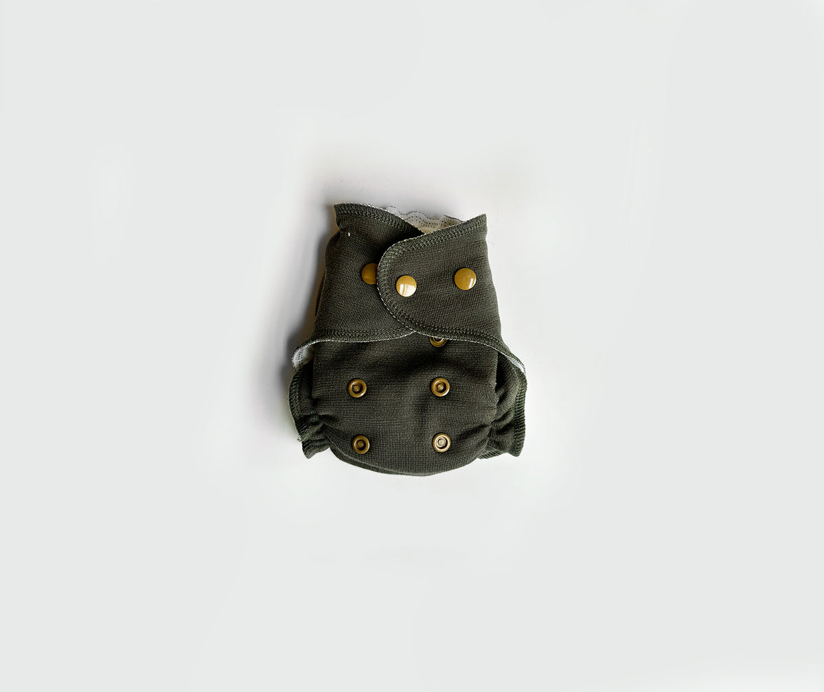 Newborn All-Wool Merino Cloth Diaper Cover | Olive