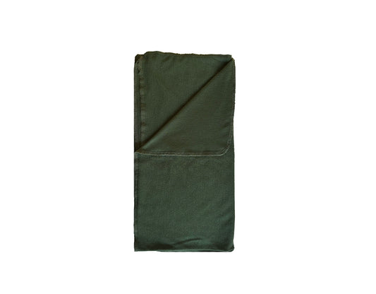 Single Layer Merino Wool Stretchy Swaddle Baby Blanket | Olive