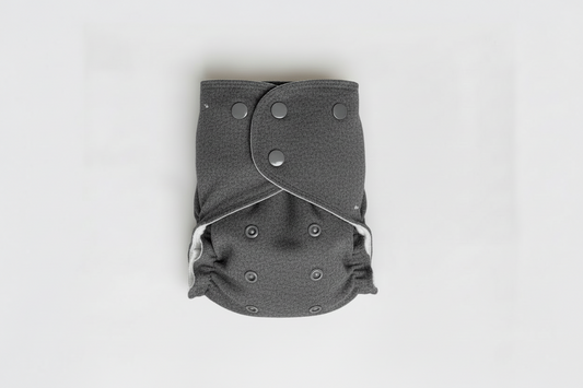 One-Size All-Wool Merino Cloth Diaper Cover | Heathered Charcoal