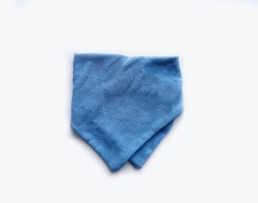 Merino Wool Bandana Bib | Periwinkle