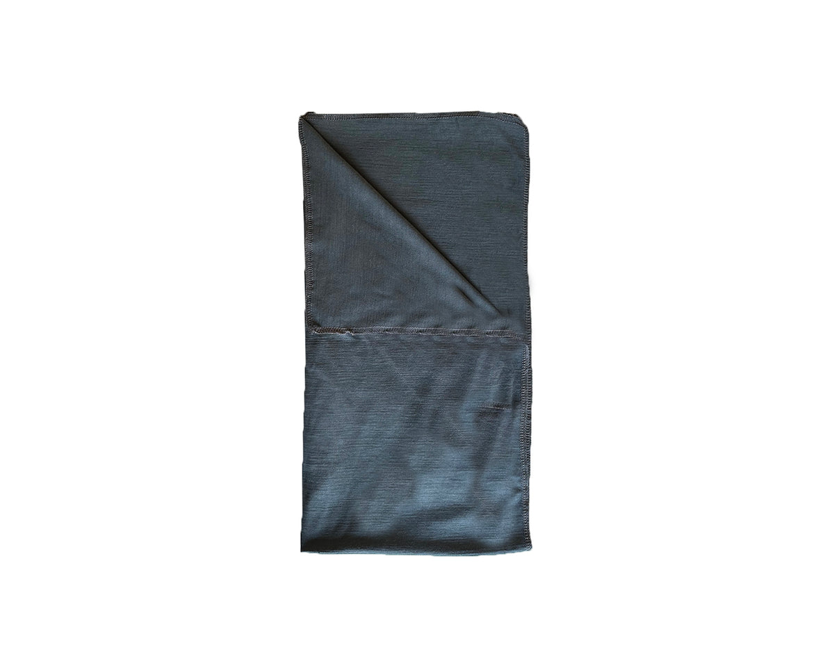 Single Layer Merino Wool Stretchy Swaddle Baby Blanket | Pewter