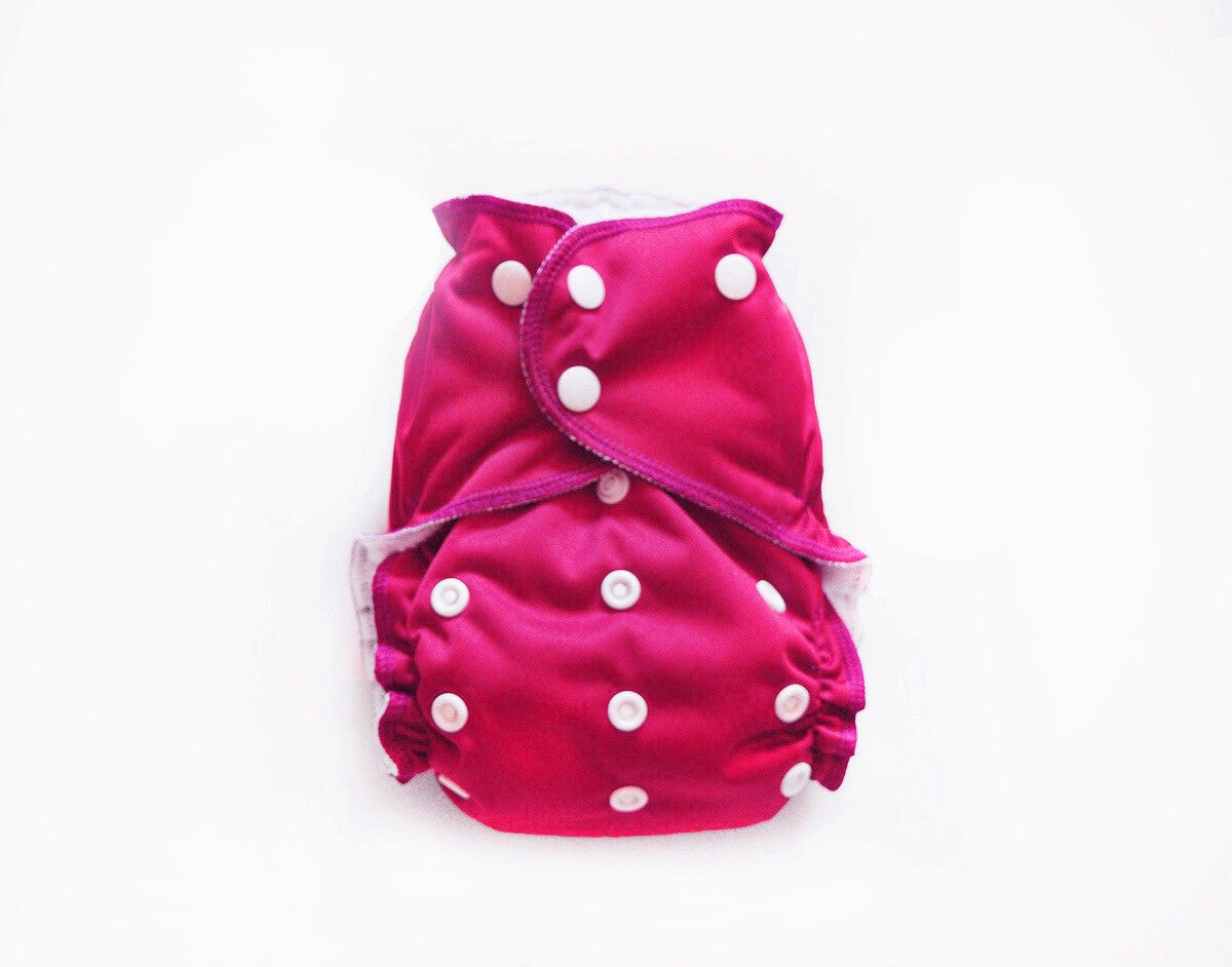 One-Size Cloth Pocket Diaper | Raspberry