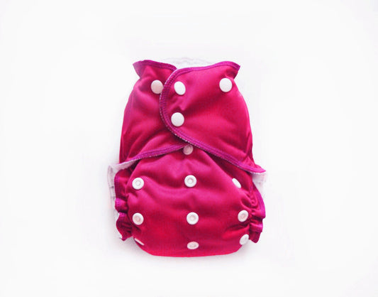 One-Size Cloth Pocket Diaper | Raspberry