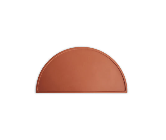 Half Moon Silicone Placemat | Rust