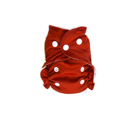 Newborn All in One (One-Piece) Cloth Diaper | Rust