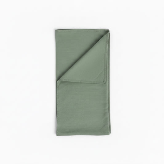 Single Layer Merino Wool Stretchy Swaddle | Baby Blanket | Sage