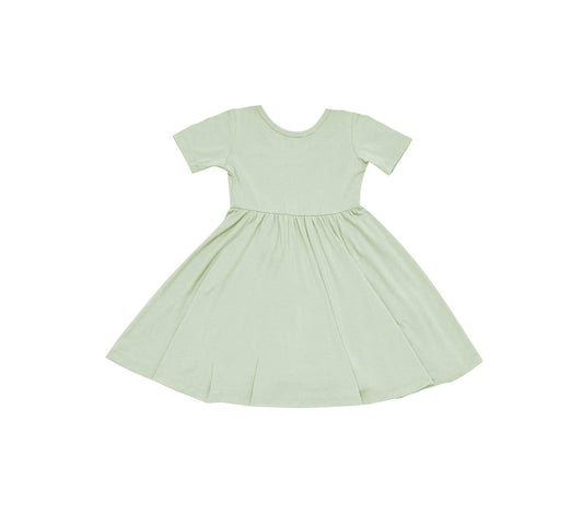 Baby / Toddler / Organic Cotton Twirl Dress | Sage