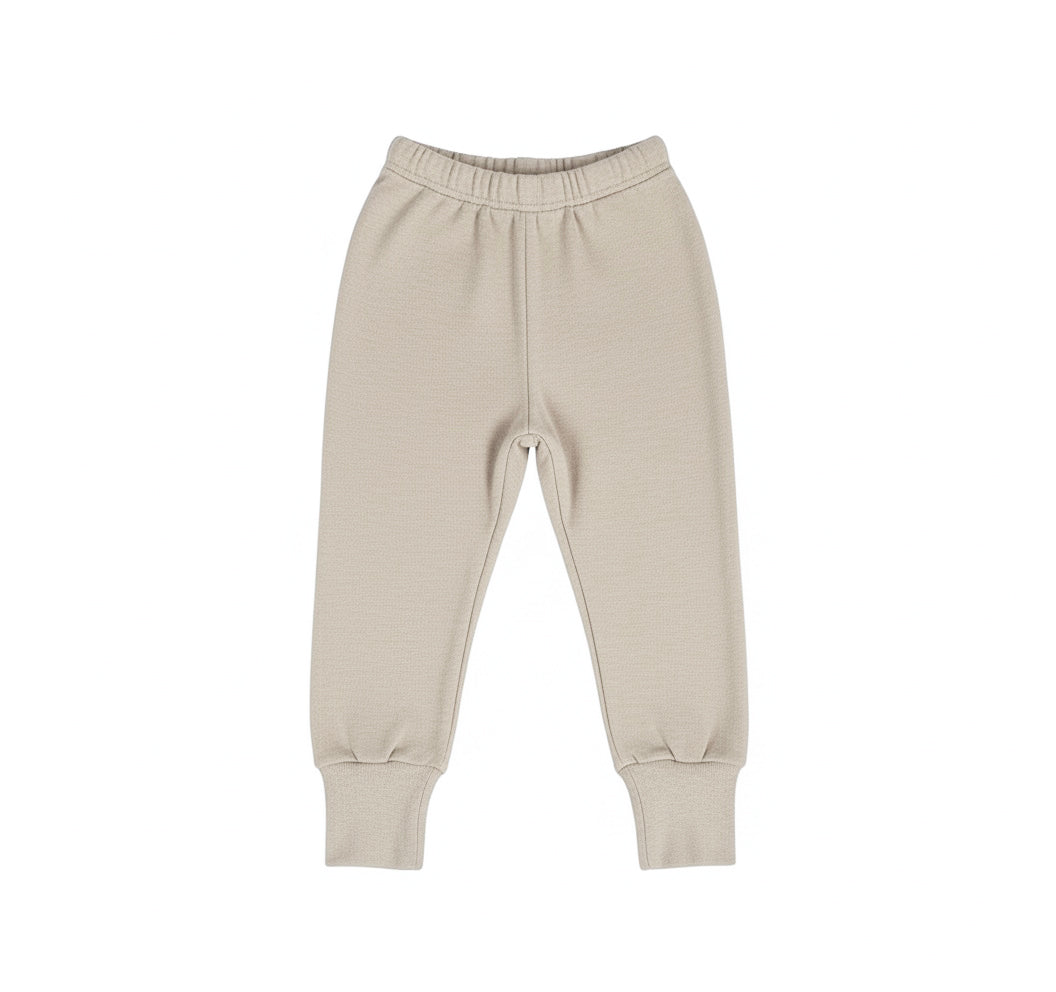 Merino Wool Baby / Toddler / Kids Joggers | Sandstone