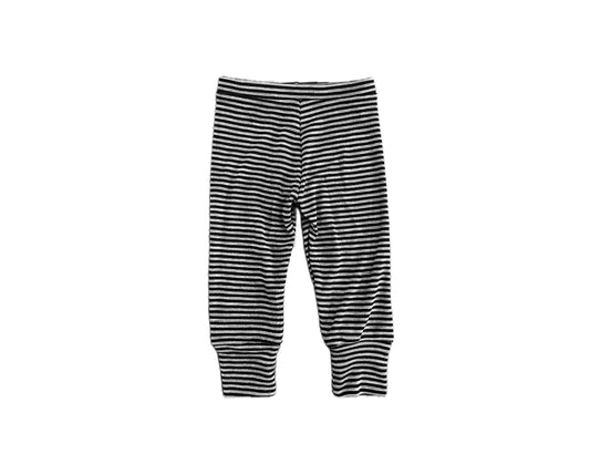 Merino Wool Lightweight Joggers | Monochrome Stripe