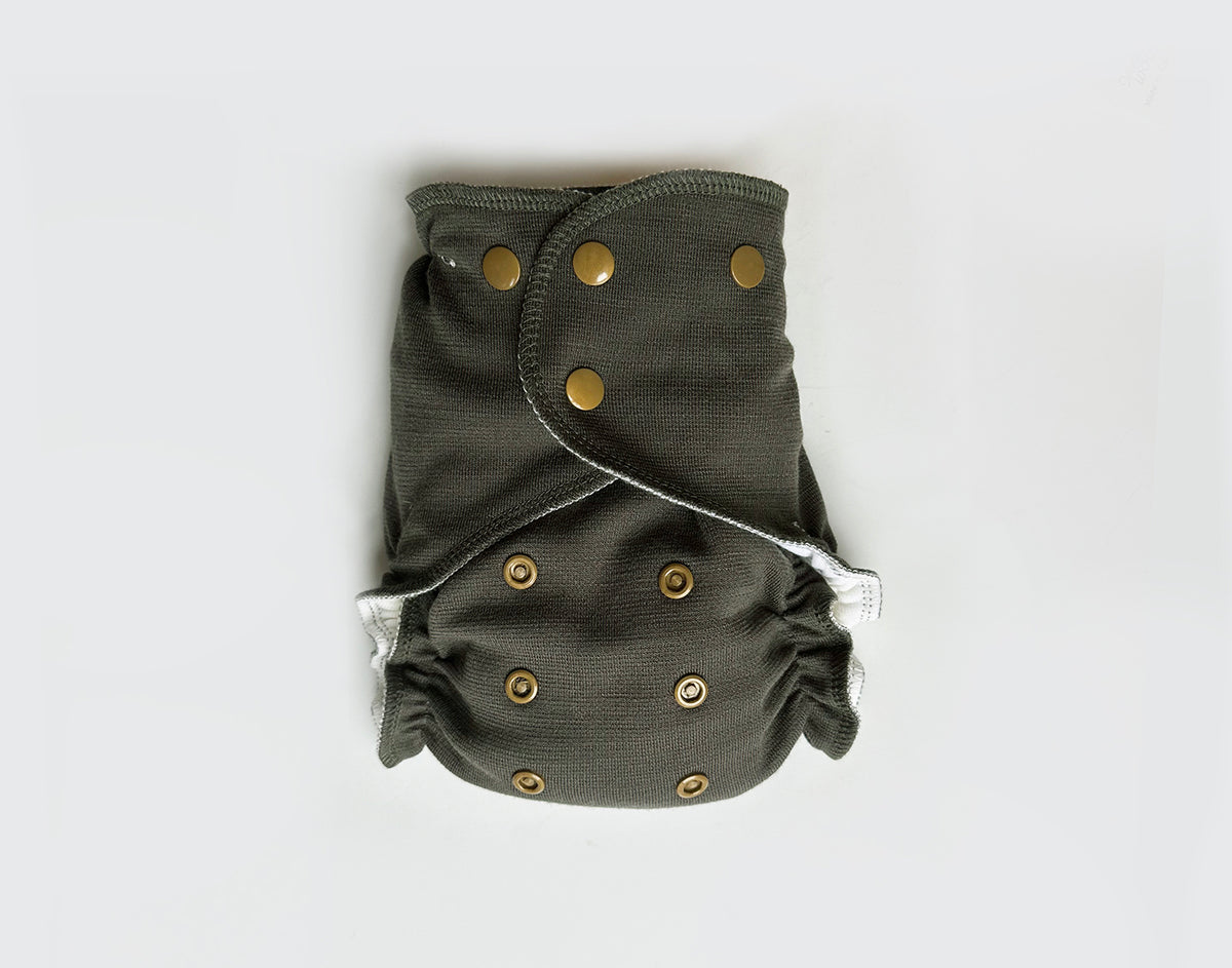 Toddler All-Wool Merino Cloth Diaper Cover | Olive