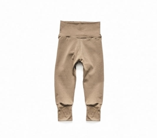 Organic Cotton Baby / Kids Leggings | Warm Taupe