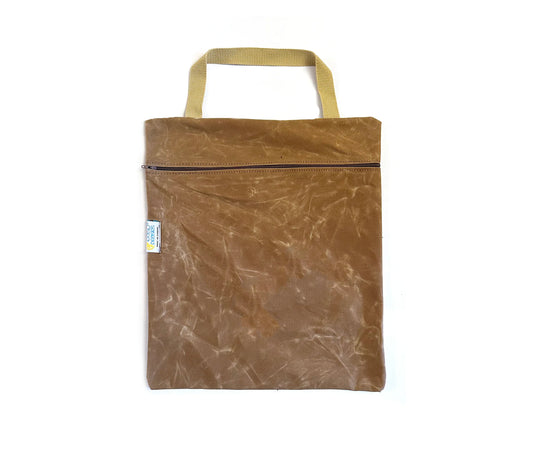 Waxed Canvas Hanging Wetbag | Walnut