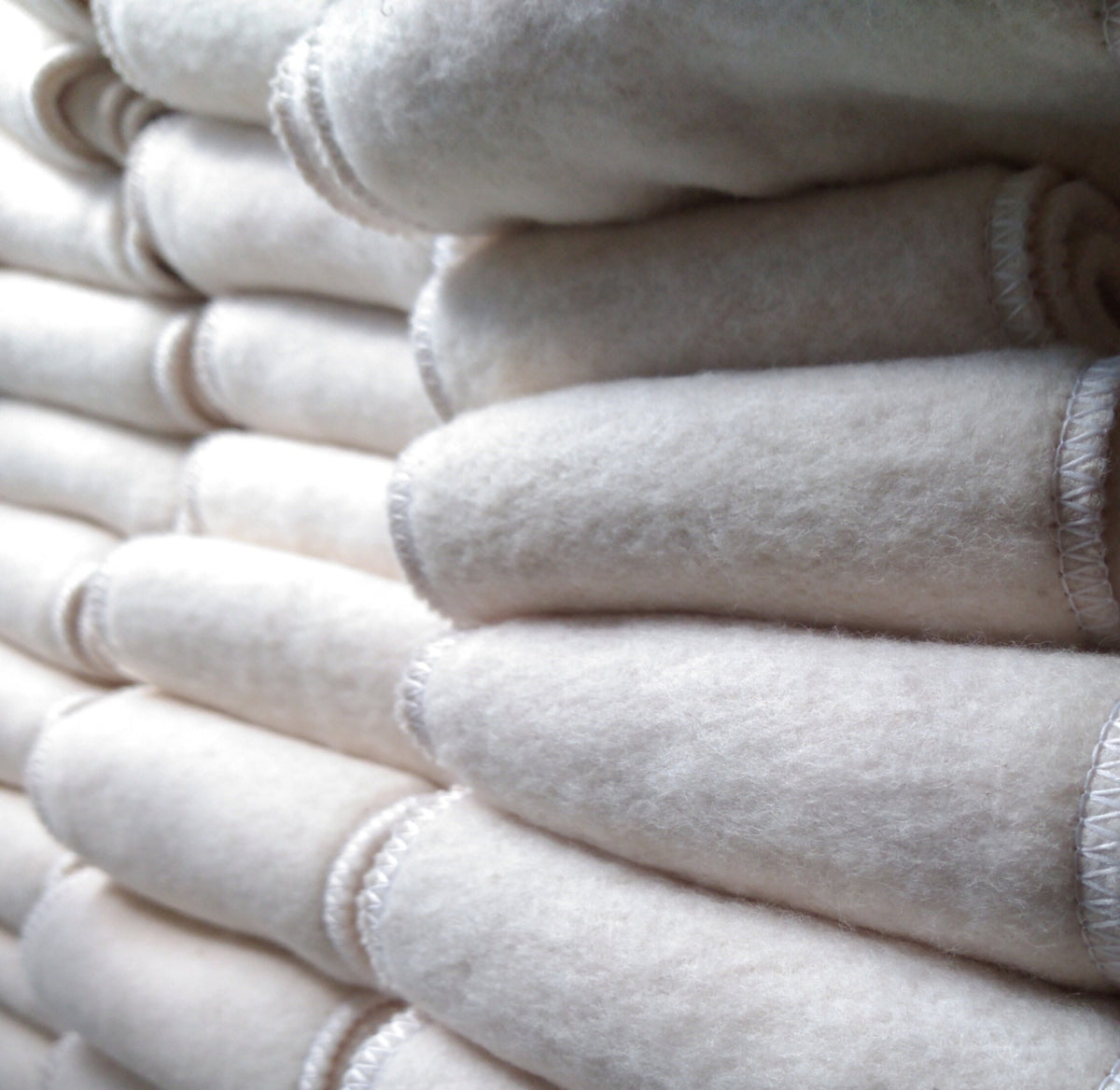 Set of 4 2-ply Organic Cotton cloth diaper boosters | inserts