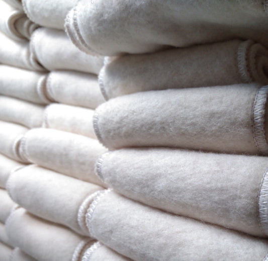 Set of 4 2-ply Organic Cotton cloth diaper boosters | inserts