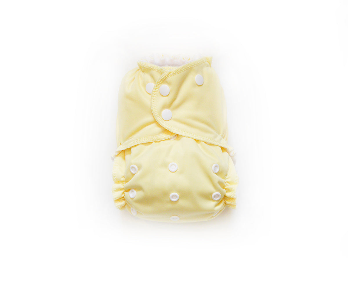 One-Size Cloth Pocket Diaper + Bamboo Trifold | Buttercup