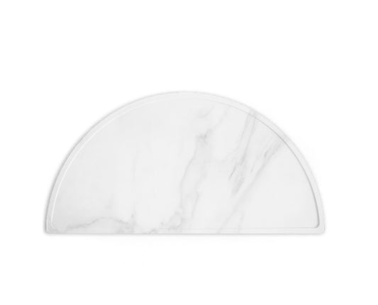 Half Moon Silicone Placemat | Marble