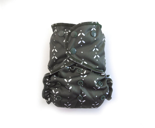 Cloth Pocket Diaper + Bamboo Trifold | Moss